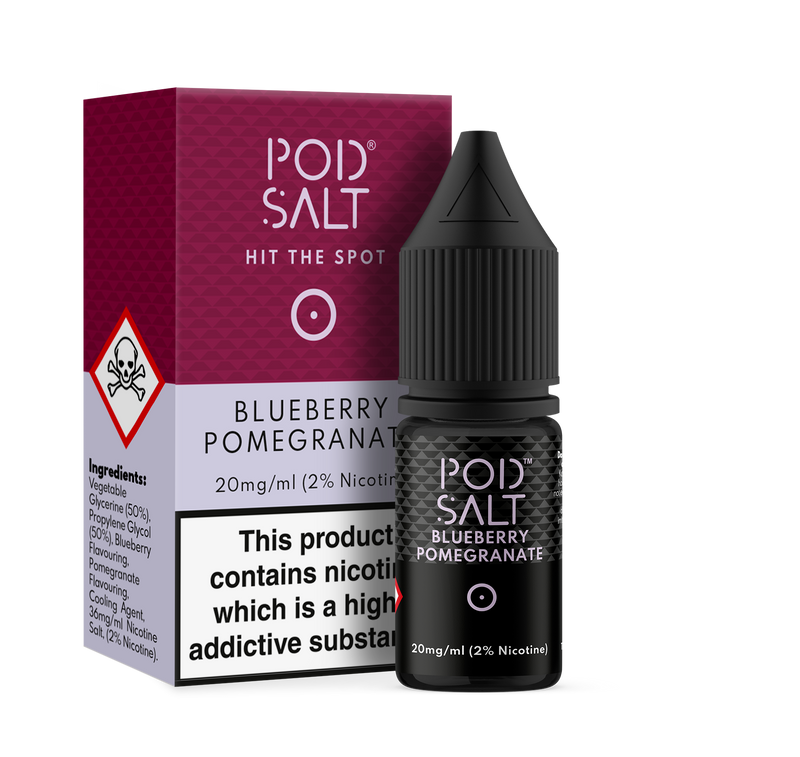 POD SALT BLUEBERRY POMEGRANATE 10ML NICOTINE SALT E-LIQUID