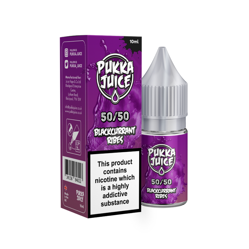 Blackcurrant Ribes E-Liquid by Pukka Juice 50/50
