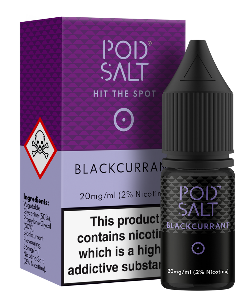 POD SALT BLACKCURRANT 10ML NICOTINE SALT E-LIQUID