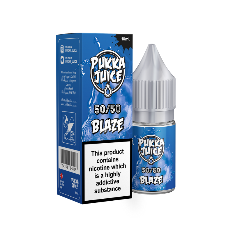 BLAZE E-LIQUID BY PUKKA JUICE 50/50