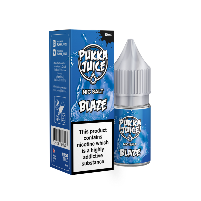 Blaze Nic Salt E-Liquid by Pukka Juice
