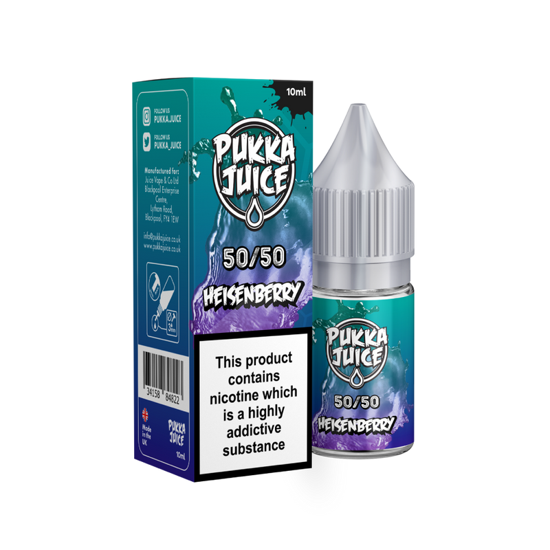 HEISENBERRY E-LIQUID BY PUKKA JUICE 50/50