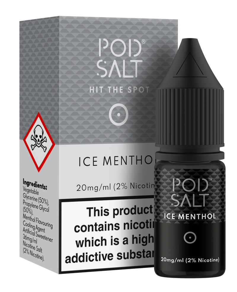 POD SALT ICE MENTHOL 10ML NICOTINE SALT E-LIQUID