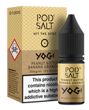 POD SALT YOGI PEANUT BUTTER BANANA GRANOLA 10ML NICOTINE SALT E-LIQUID FUSION