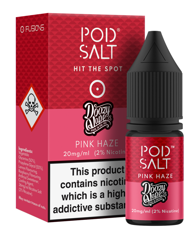 POD SALT PINK HAZE 10ML NICOTINE SALT E-LIQUID FUSION