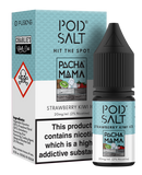 POD SALT CHARLIES CHALK DUST PACHA MAMA STRAWBERRY KIWI ICE 10ML NICOTINE SALT E-LIQUID FUSION