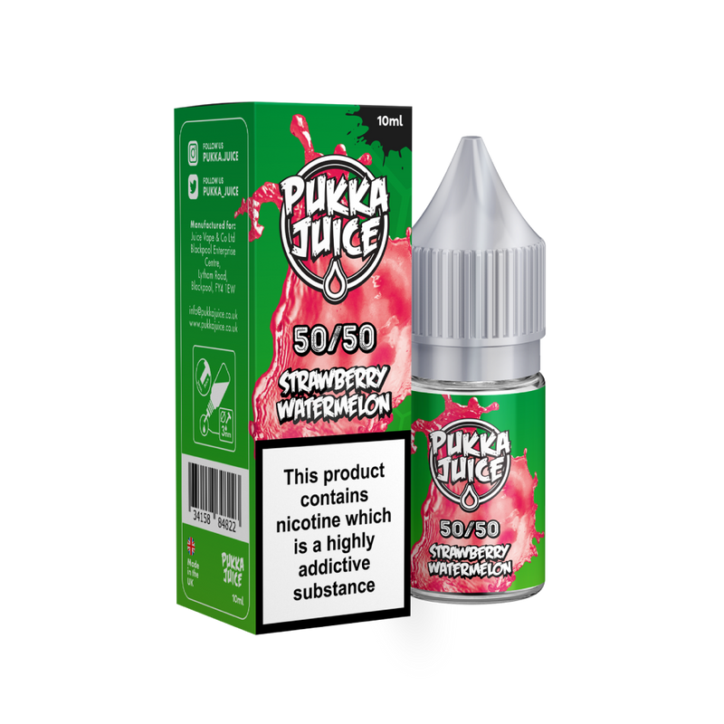 STRAWBERRY WATERMELON E-LIQUID BY PUKKA JUICE 50/50